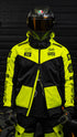Ride Rich Regency V2 Flow Mesh Armoured GP Softshell Motorcycle Jacket - Yellow
